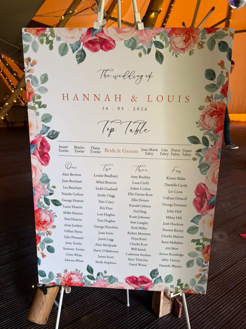 Bespoke Wedding Welcome Signage